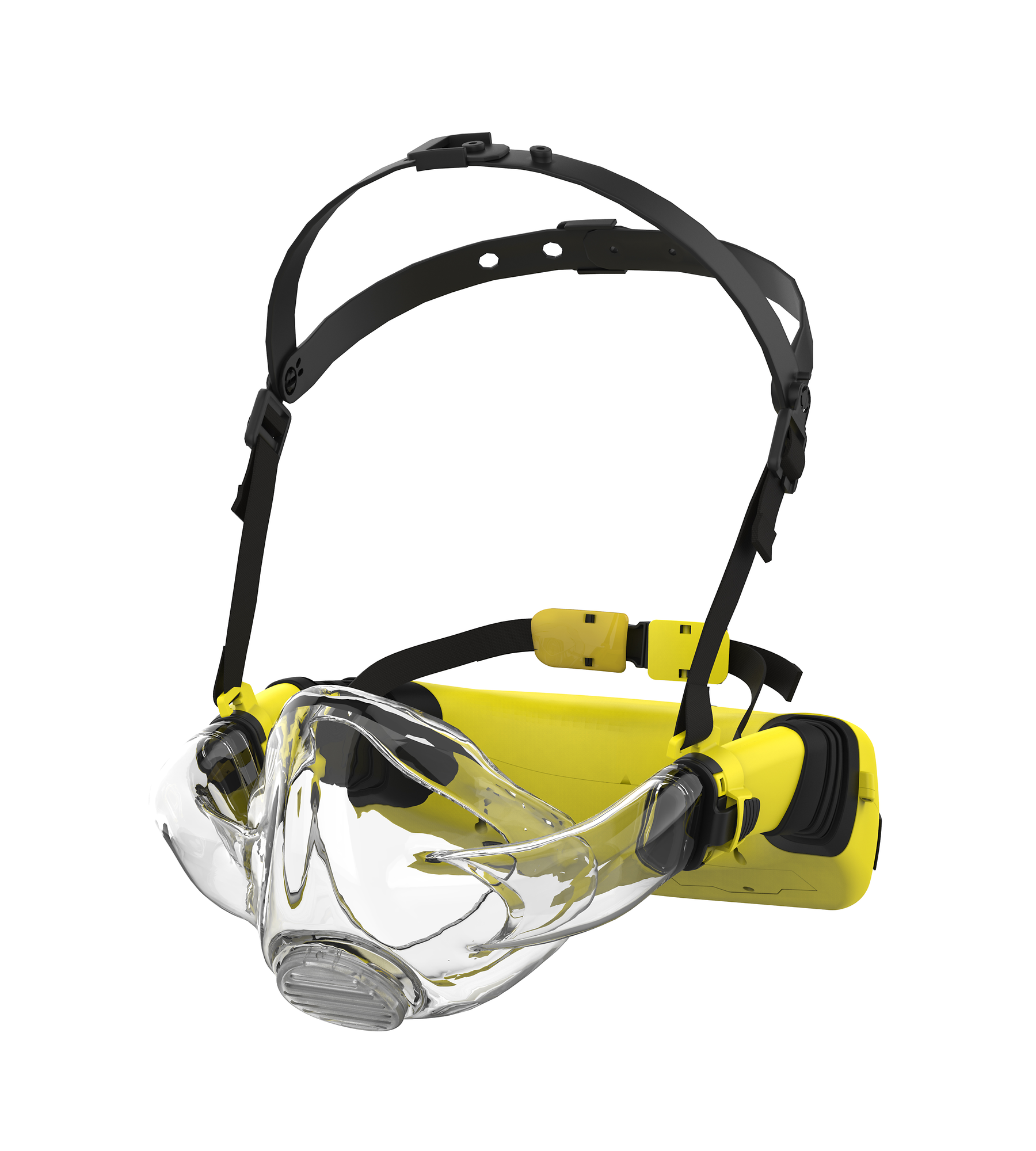 호흡연동 전동식 방진마스크