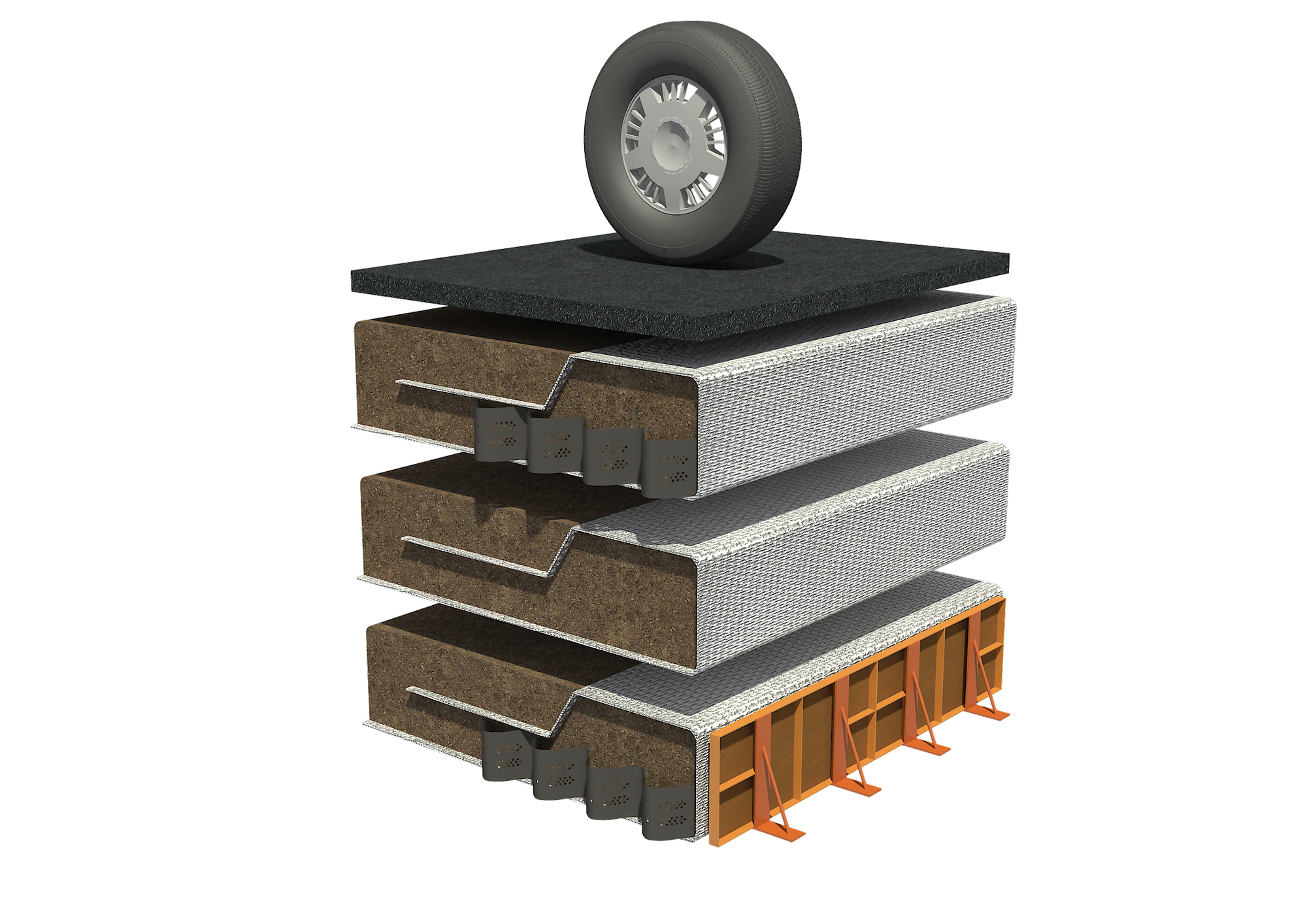 PET-MAT를 이용한 가시설옹벽