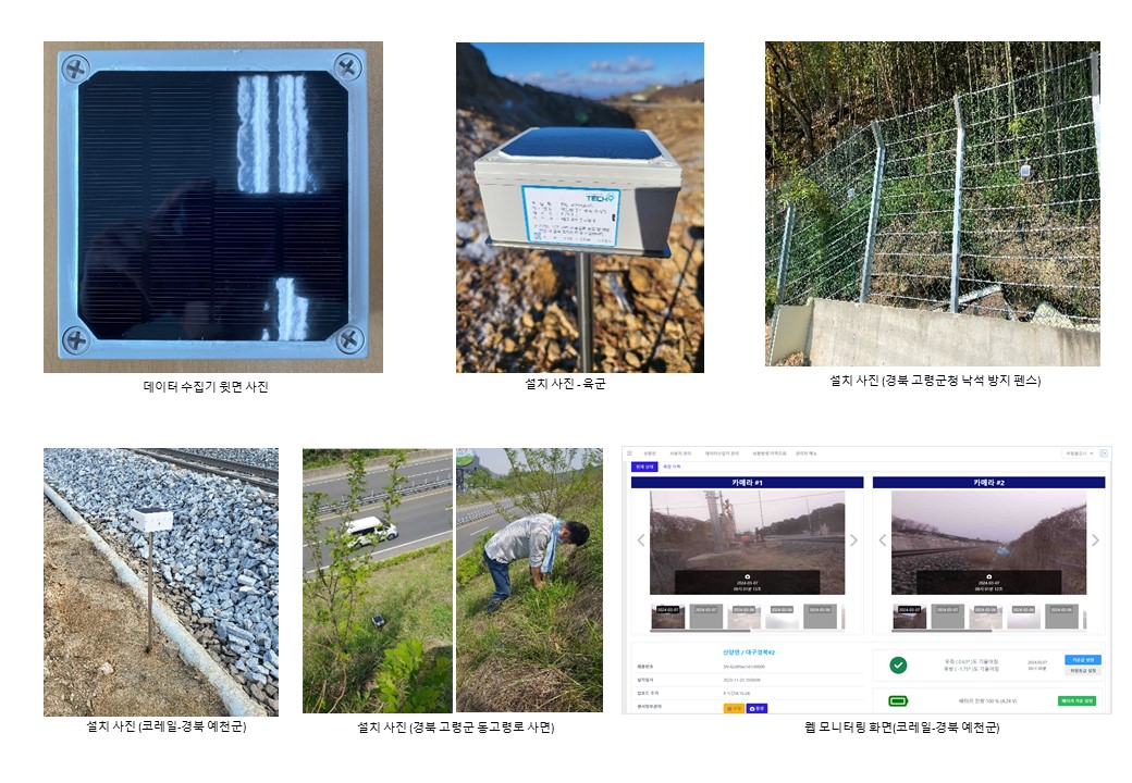 전기(220v) 필요 없는 산사태/사면 등 위험 지역 모니터링 시스템