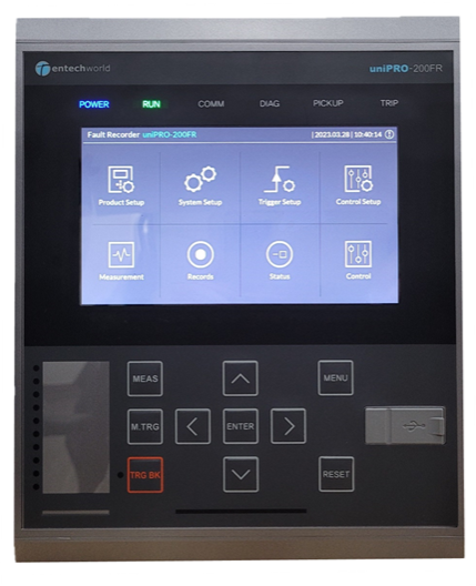 교류 전철급전계통 동요 및 고장기록장치