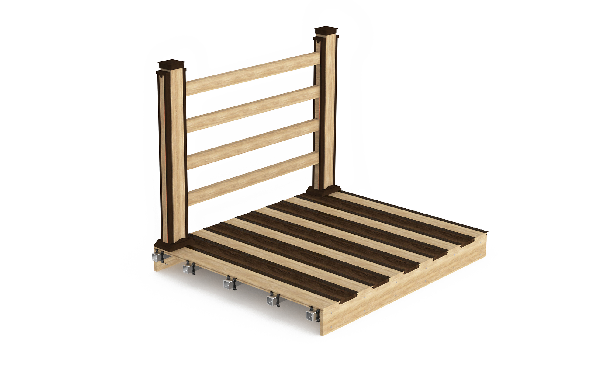 구조안전성과 미끄럼방지 기능을 갖춘 데크로드 시스템