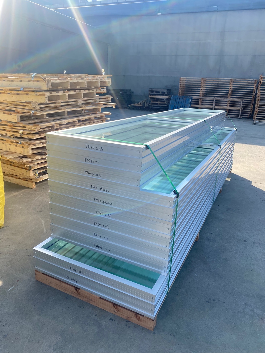 고강도 화학강화 접합유리 투명 방음판