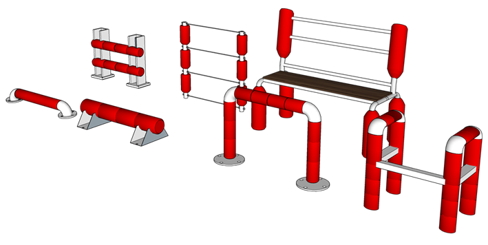 폐소화기를 활용한 안전과 환경을 위한 새활용 제품(볼라드,울타리,카스토퍼)