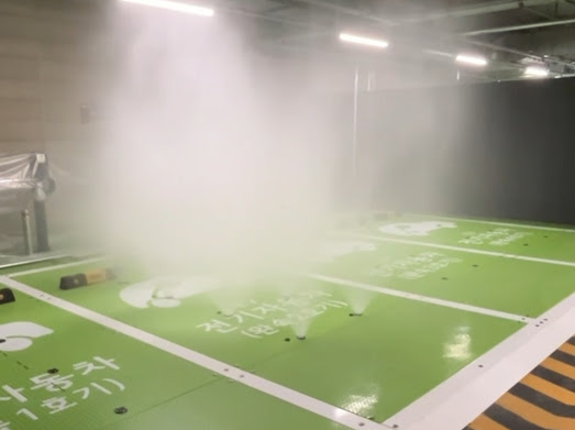 전기차 화재 확산 방지 시스템(전기차 하부 주차베드 및 시공방법)