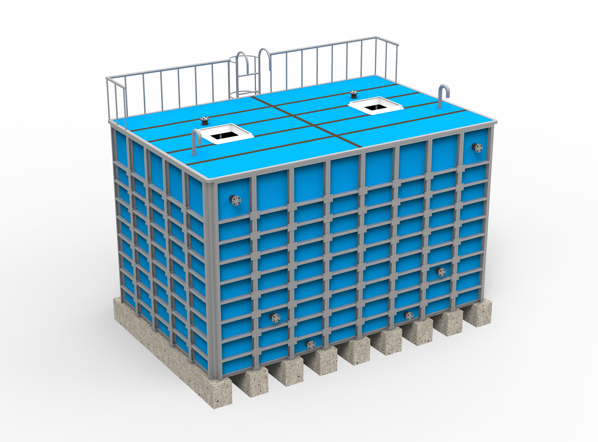 내오염 PE라이닝시트를 적용한 PDF물탱크