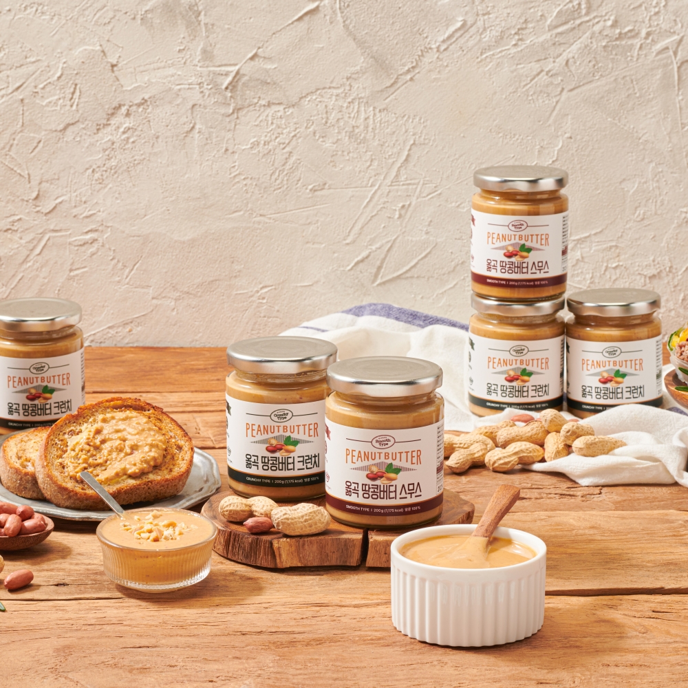 고창산 땅콩 탈곡·탈피 기술을 결합한 옳곡 땅콩버터