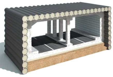 병렬 연결형 추진 강관 조립체 및 그를 이용한 지중 구조체의 시공방법(S.T.S 공법)