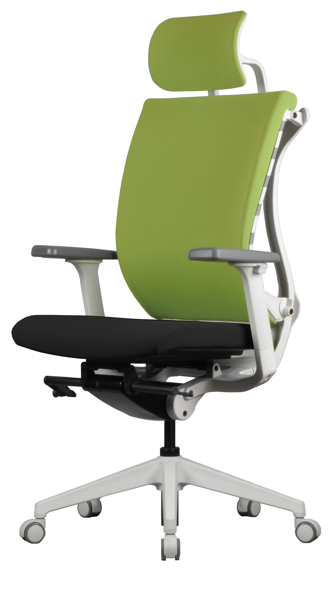 인체 척추형태에 따라 변형되는 등받이가 적용된 사무용 의자