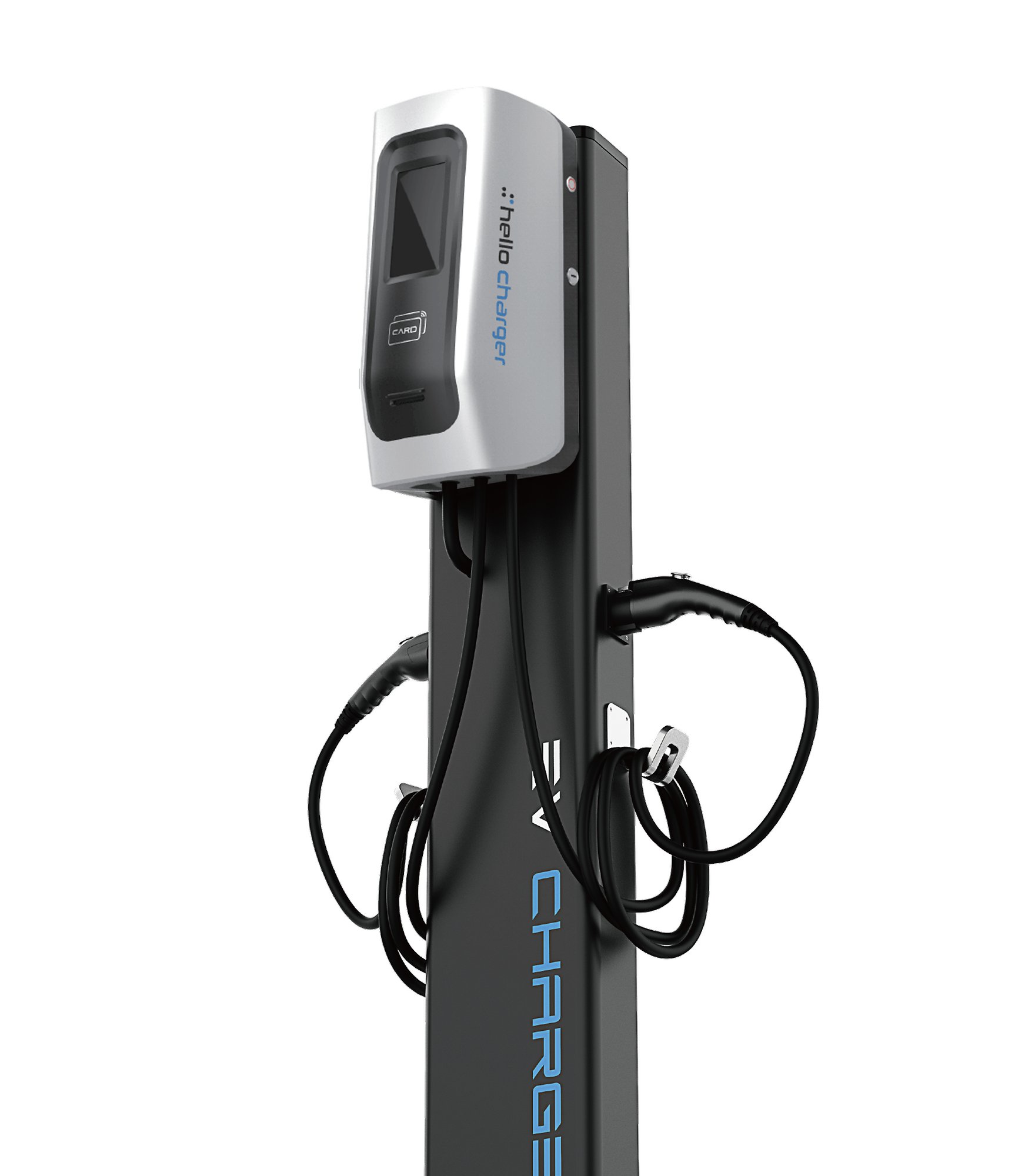 “안드로이드OS가 탑재된 완속2채널 전기차충전기”