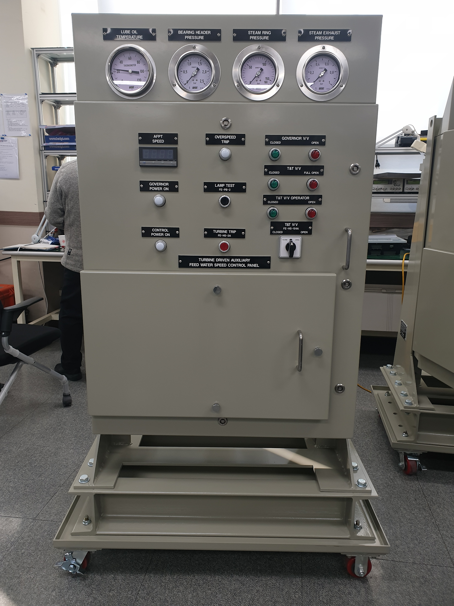 원자력발전소 보조급수펌프터빈 속도제어패널