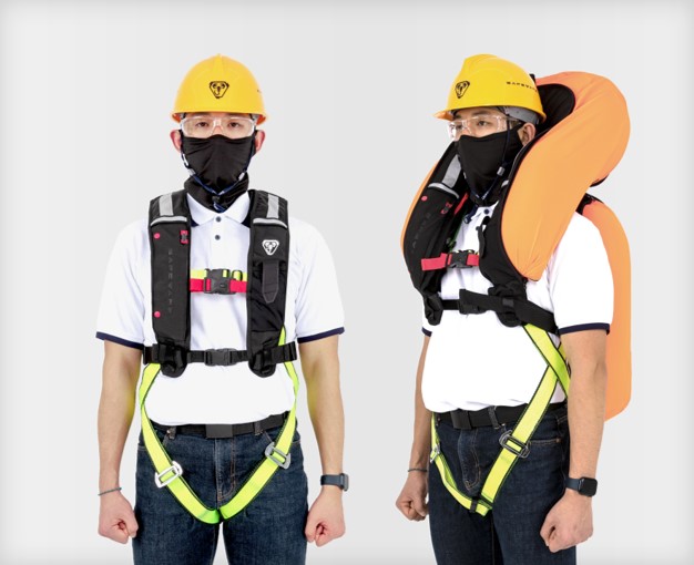 고소작업자 추락보호 에어백 조끼