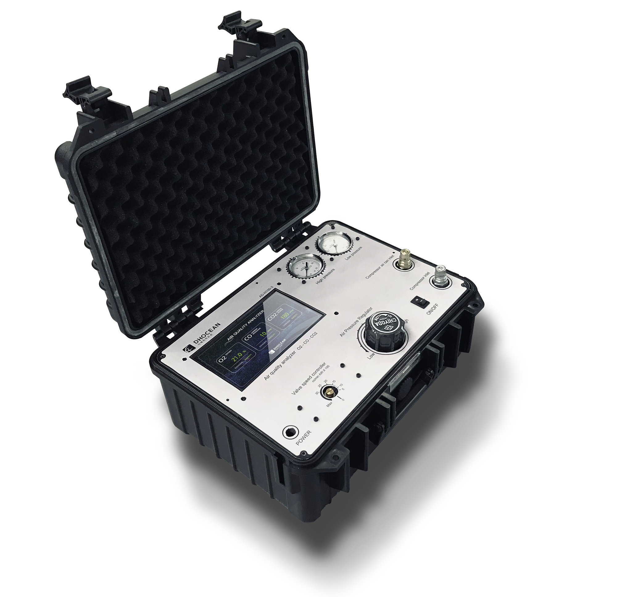 호흡용 고압 공기 질 분석기술