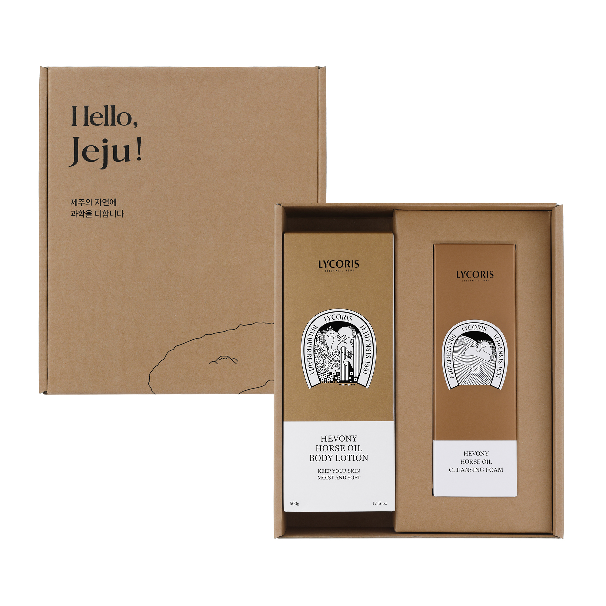 리코리스 헤보니 마유 선물세트 (마유 바디로션+클렌징폼)