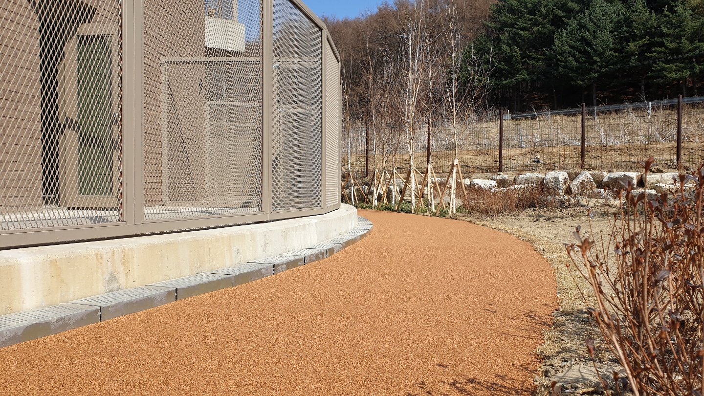 코르크를 이용한 친환경 도로포장재