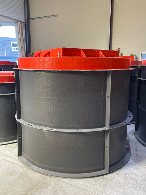 유리섬유 강화플라스틱으로 제작된 집수정