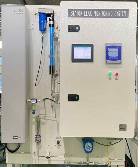 발전기 고정자권선 수소누설 감지장치