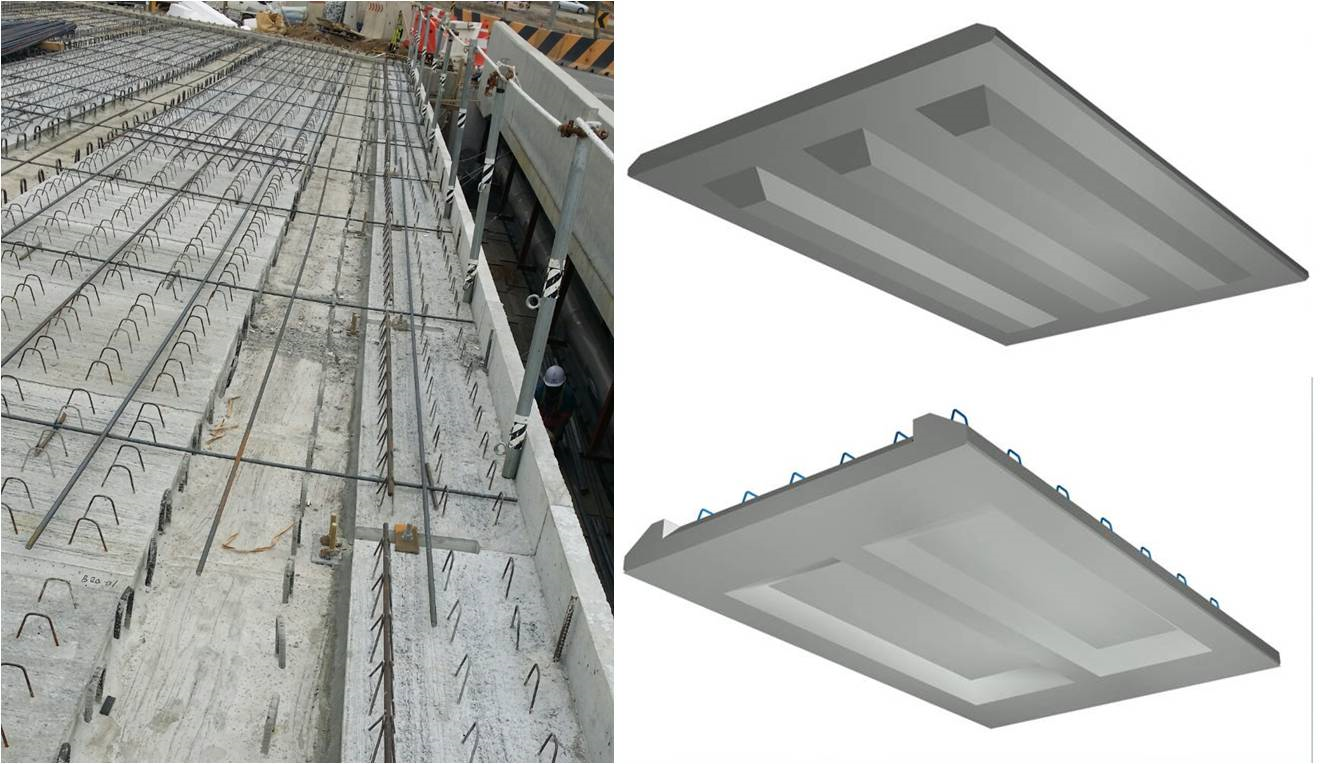 콘크리트 슬래브 타설용 데크(Rib-Deck)