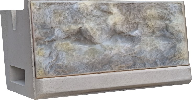 H빔공법으로 지지력을 향상시킨 기둥체 및 배수블록을 이용한 절토부 옹벽