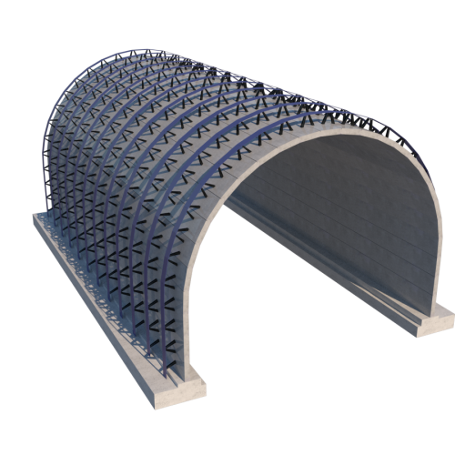 프리팹 콘크리트 패널을 이용한 모듈러 지중아치(모듈러 아치)