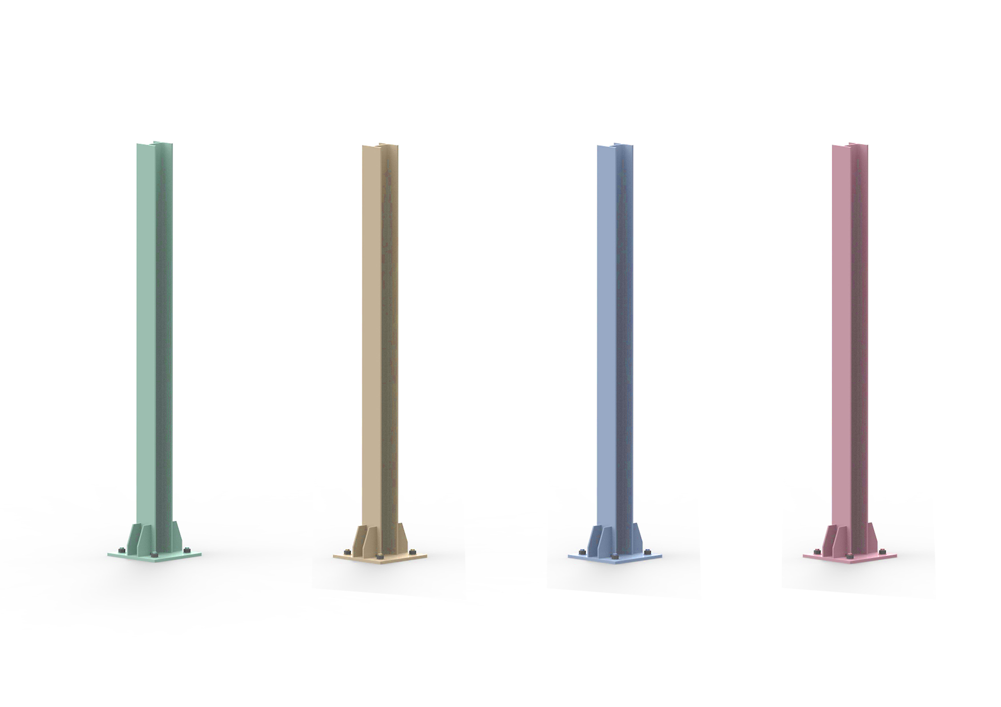 방식성 폴리우레아를 적용한 방음벽 지주