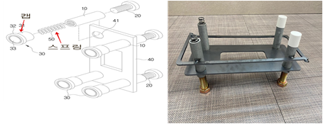 선매립 앵커 고정장치 및 이의 시공과 교량 점검시설 시공방법