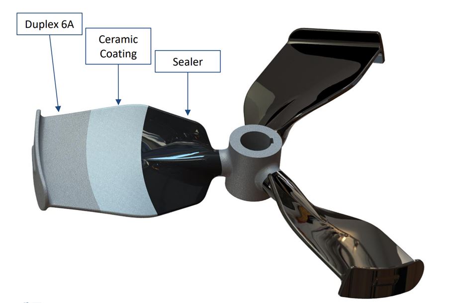탈황흡수탑용 장수명 내마모 내부식 아지테이터 임펠러