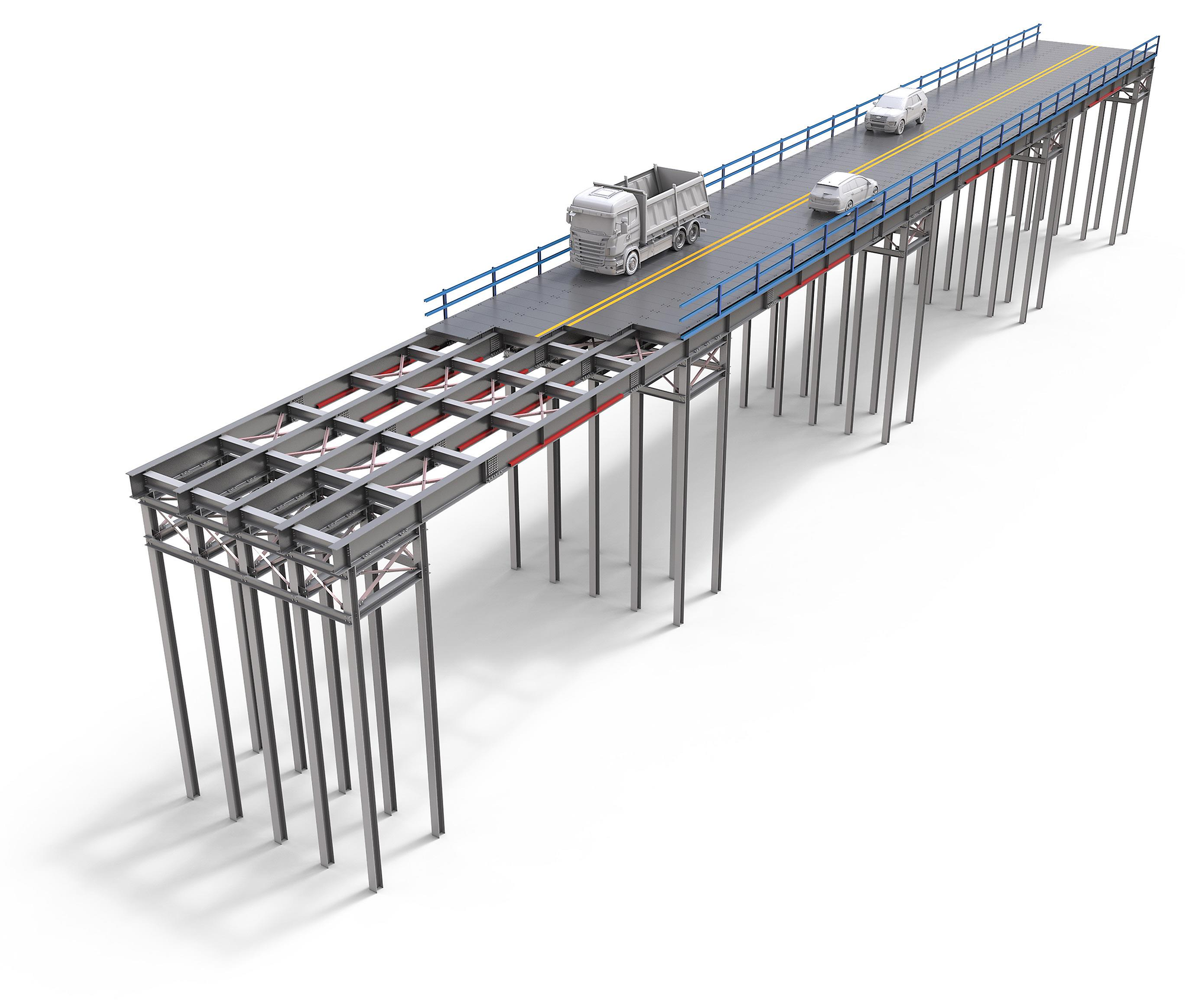 저형고 장지간 가설교량(TRM공법)