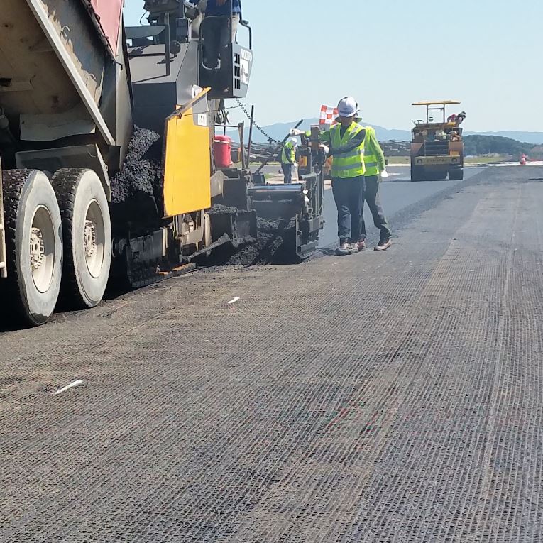 섬유그리드를 이용한 아스팔트 포장 보강공법
