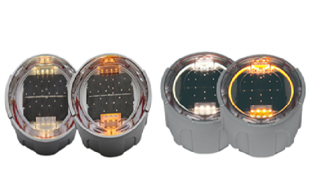 내구성 및 식별이 뛰어나며 AS가 간편한 비돌출 LED 도로표지병