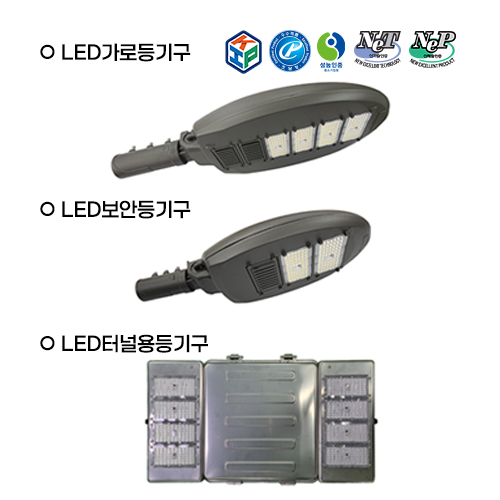 와류 유도 방열판 및 고밀집 LED 실장을 적용한 고효율 LED 조명기구